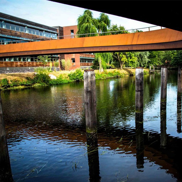 corten steel bridge